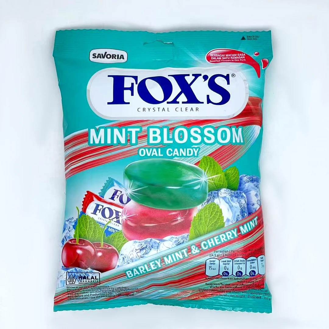 霍可斯樱桃果汁薄荷味糖果125g