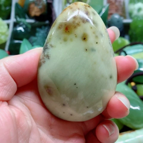 蛇纹石玉未镶嵌手把件