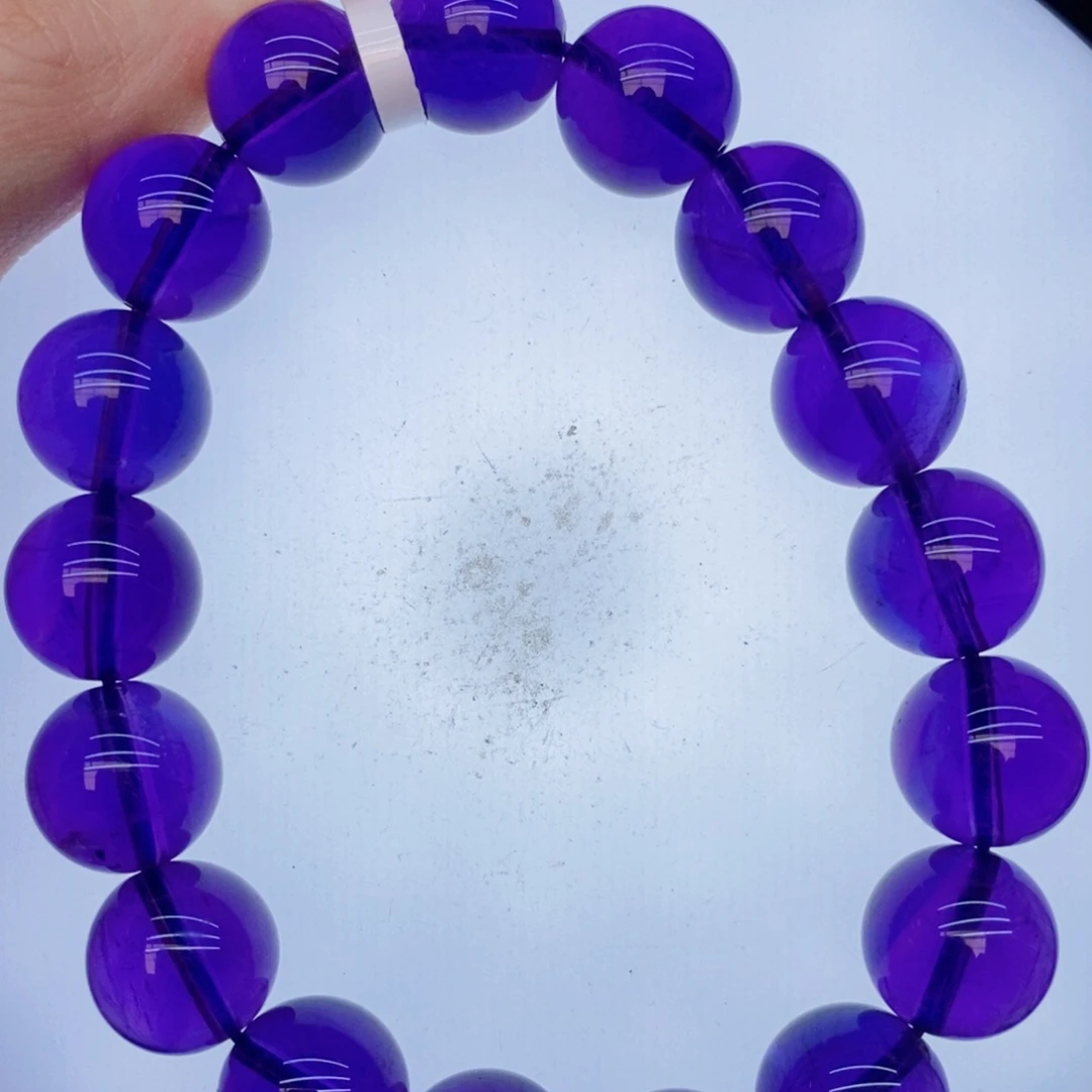 水晶手链未镶嵌21紫水晶12mm