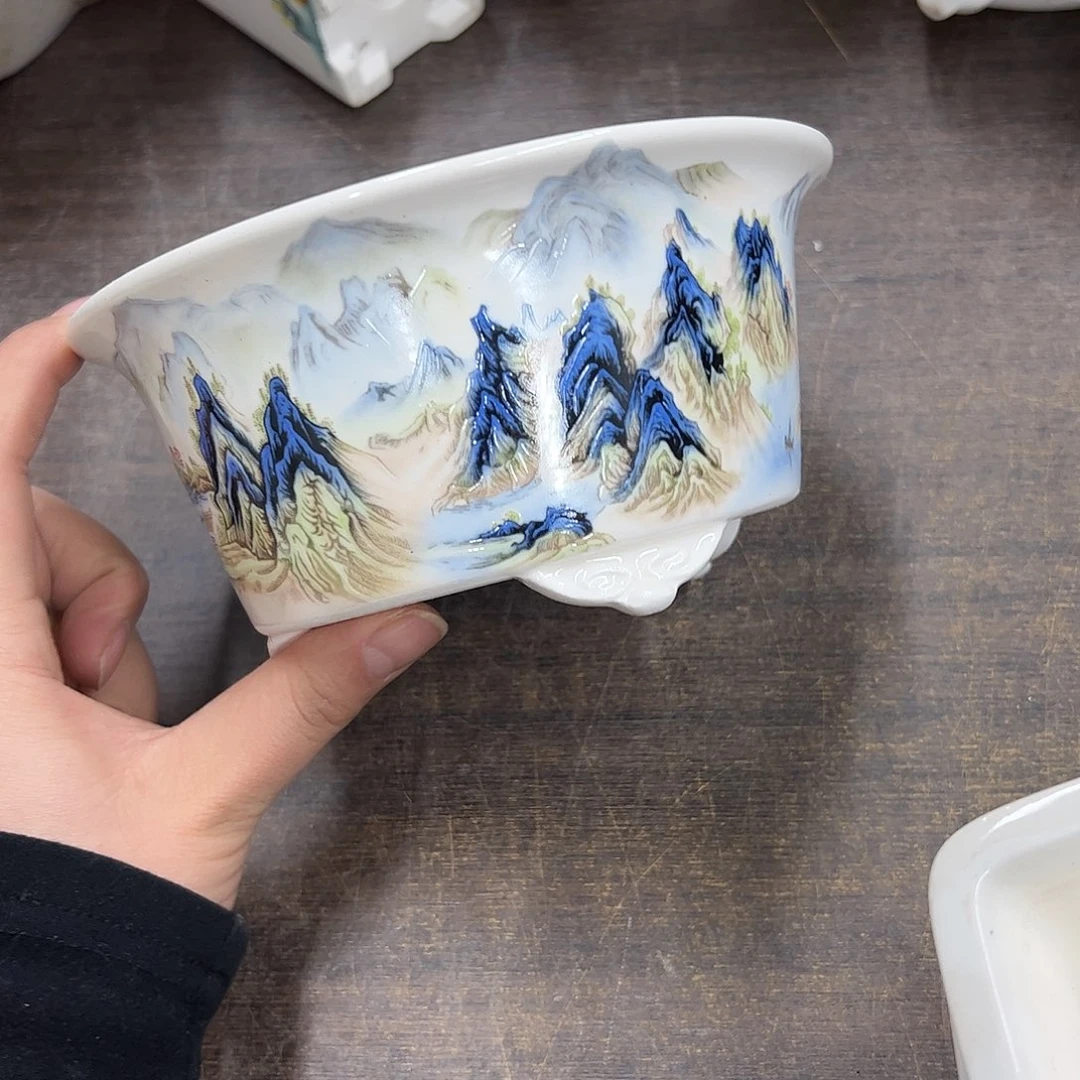 紫砂花盆691号瑕疵15/7.5cm