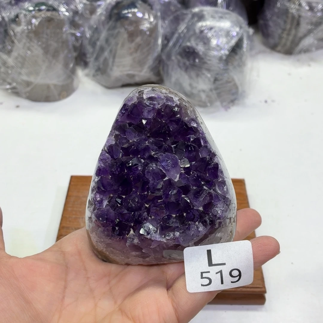 水晶未镶嵌摆件天然紫水晶