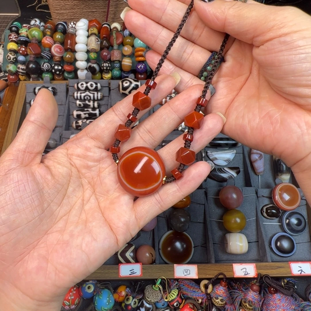 玛瑙/玉髓未镶嵌项链