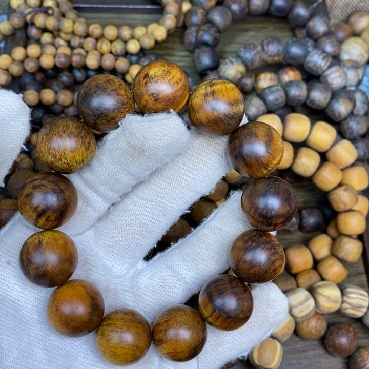 贡木手串/手链1.8黄年糕水波