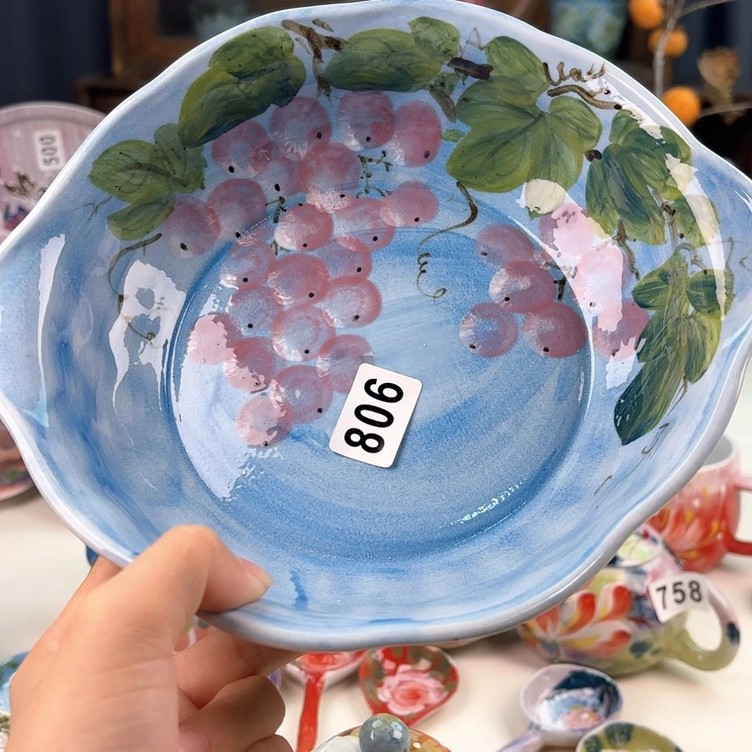 景德镇手绘高温釉下彩陶瓷茶具