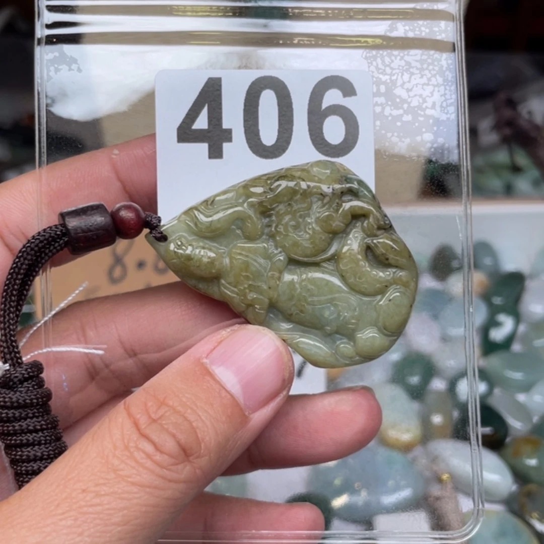 【闪购商品】翡翠颈饰未镶嵌紫**主翡翠