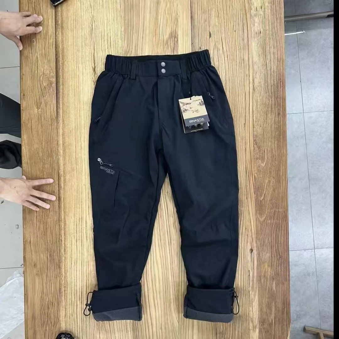 秋冬新款！高端户外运动加绒加厚防风抗寒保暖休闲冲锋裤896