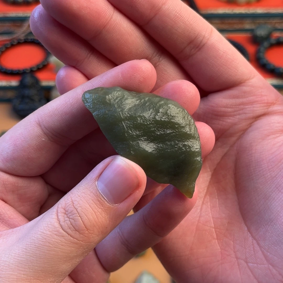 和田玉颈饰未镶嵌大*