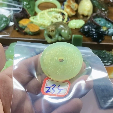合金蛇纹石玉手链