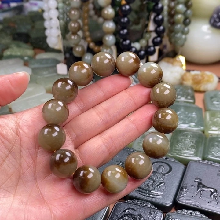 和田玉未镶嵌手链