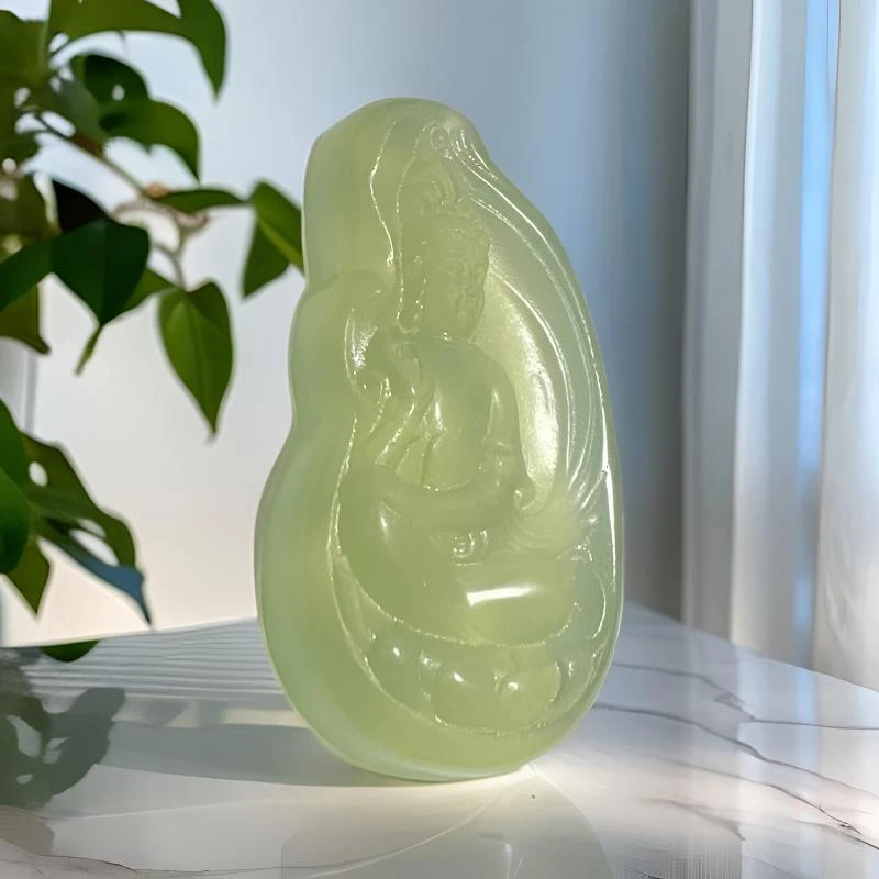 【李总严选】天然玉石随型观音吊坠