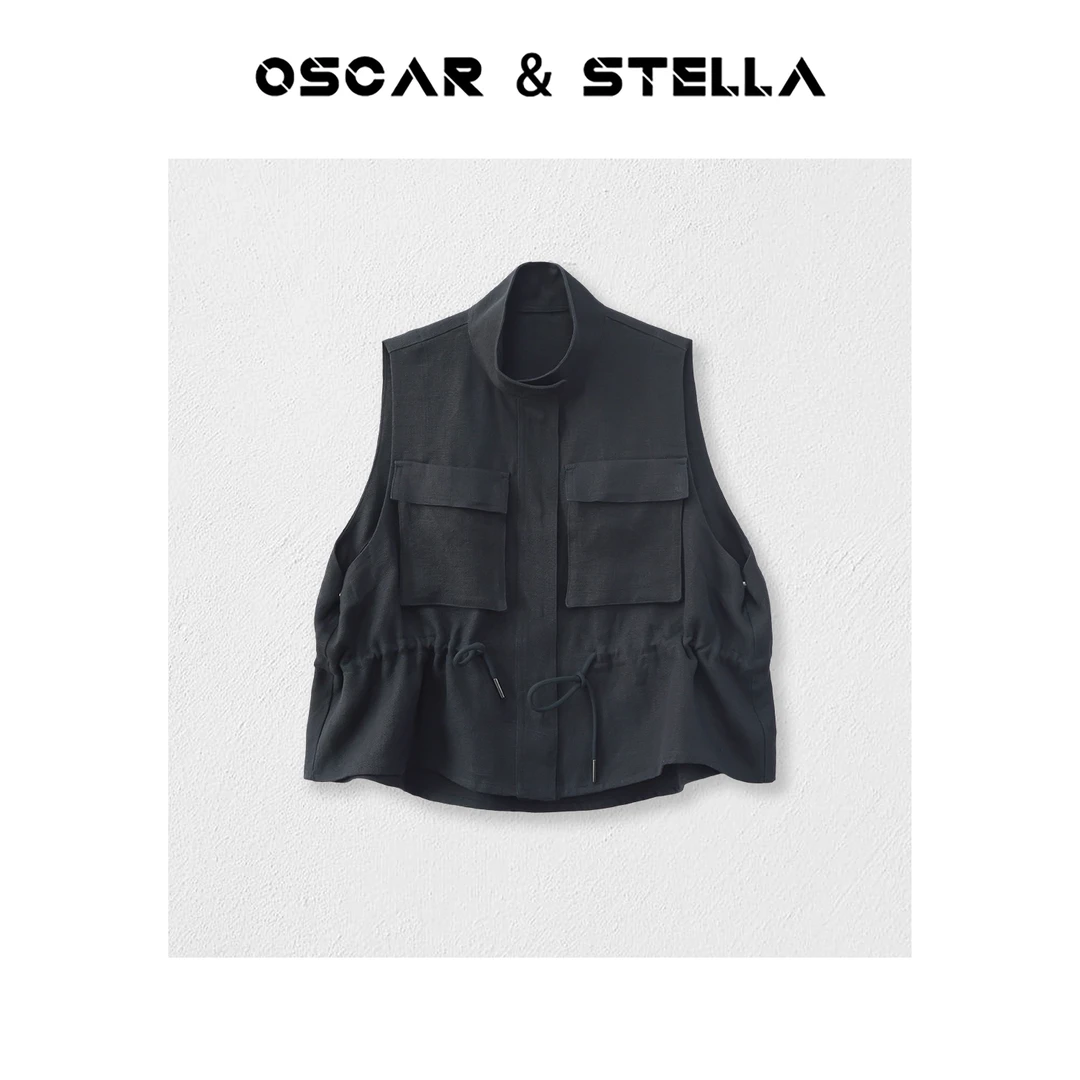 OSCAR&STELLA设计感春显瘦休闲外套马甲 268-V2047