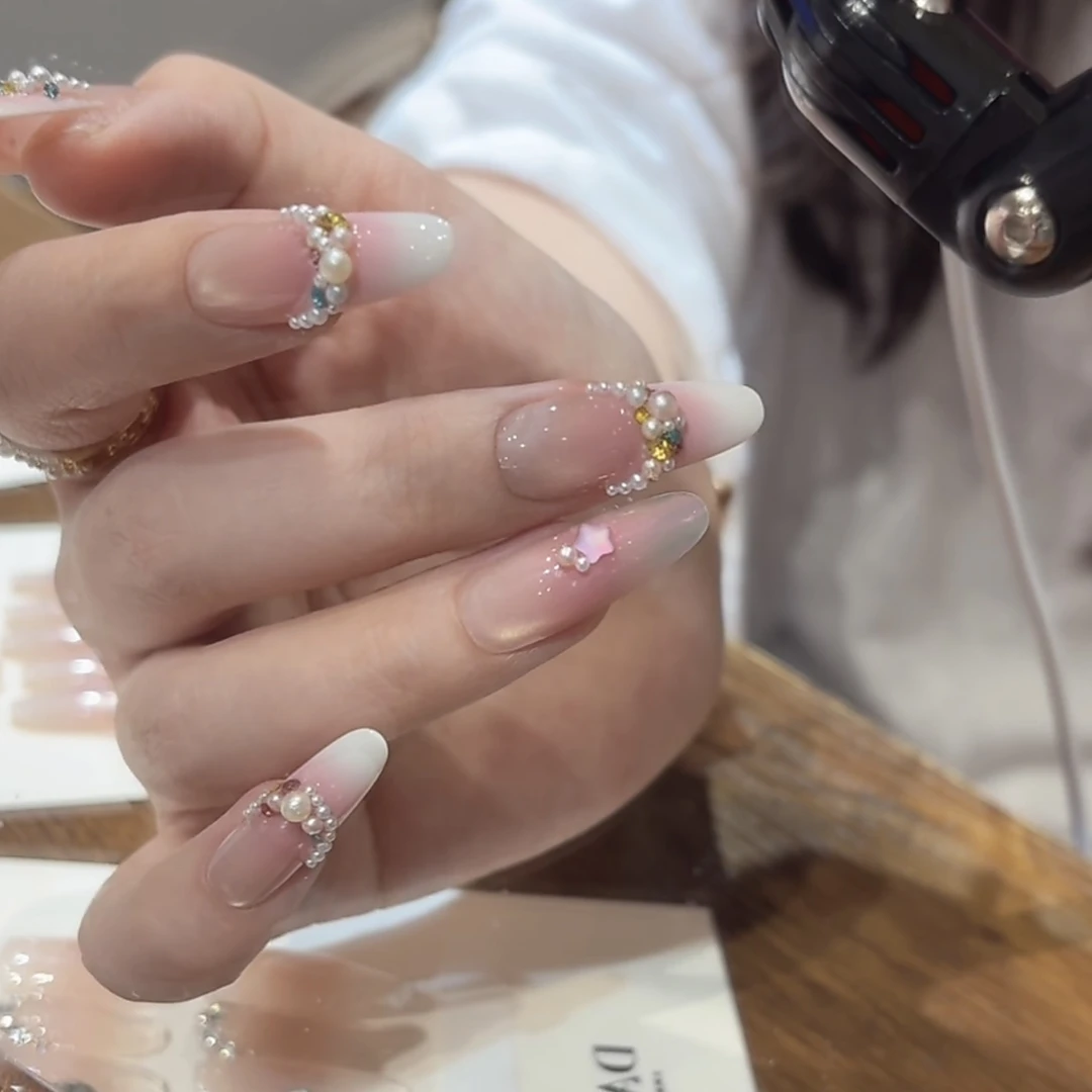 （蜜桃乌龙）纯手工制作可拆卸穿戴甲10片