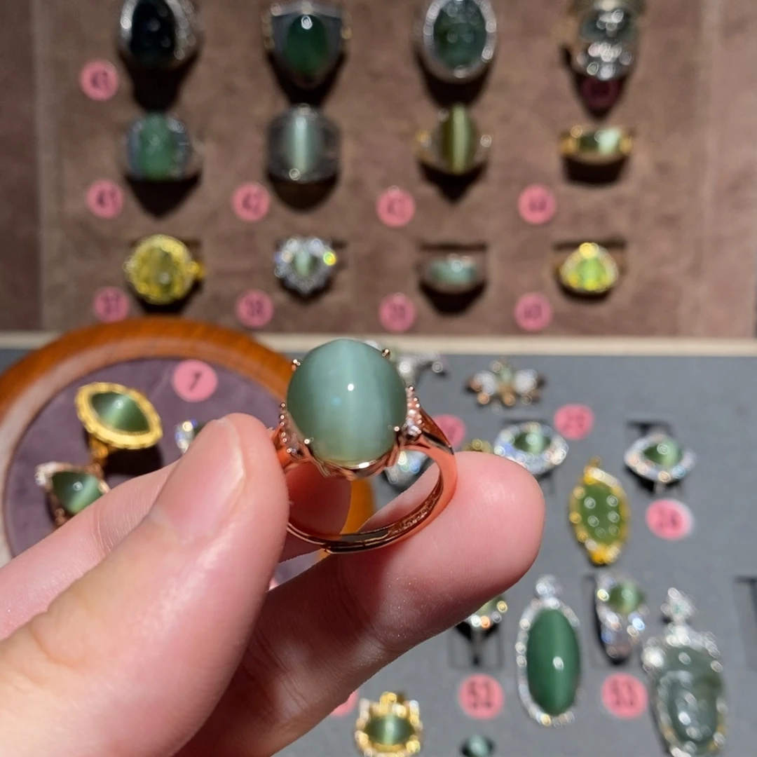 和田玉未镶嵌戒指