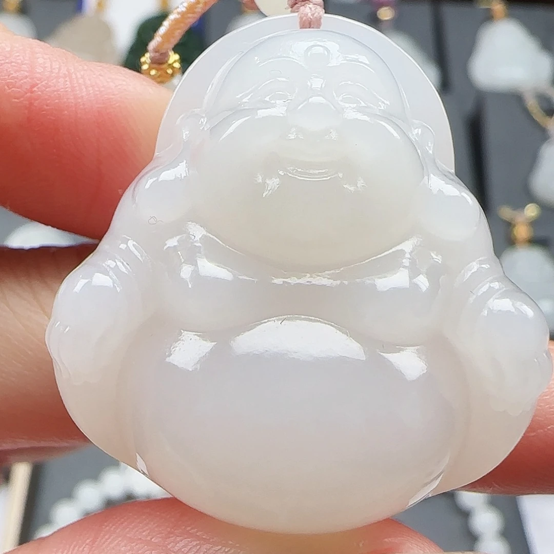 和田玉未镶嵌吊坠(赠链)