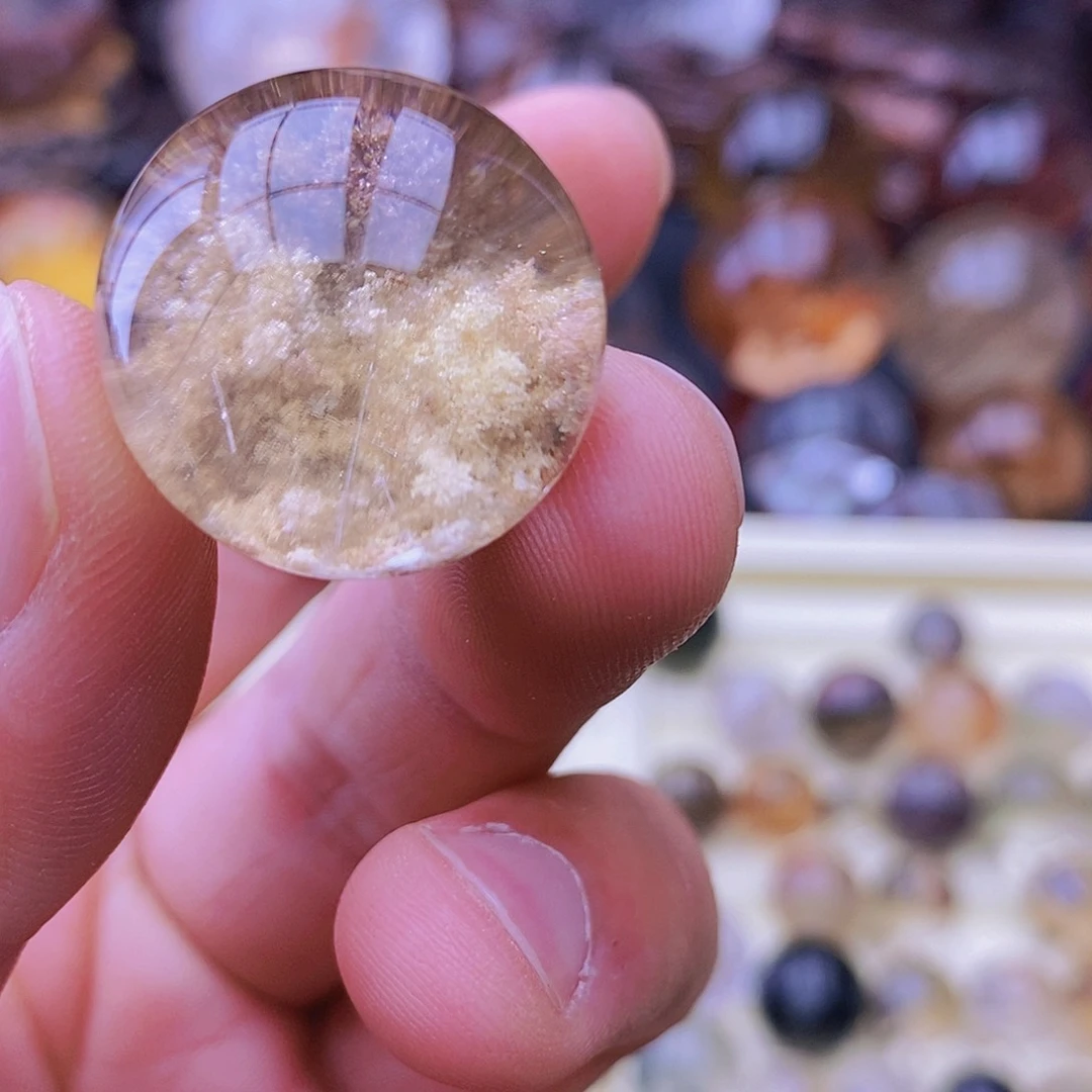 未镶嵌珠宝半成品水晶哒*