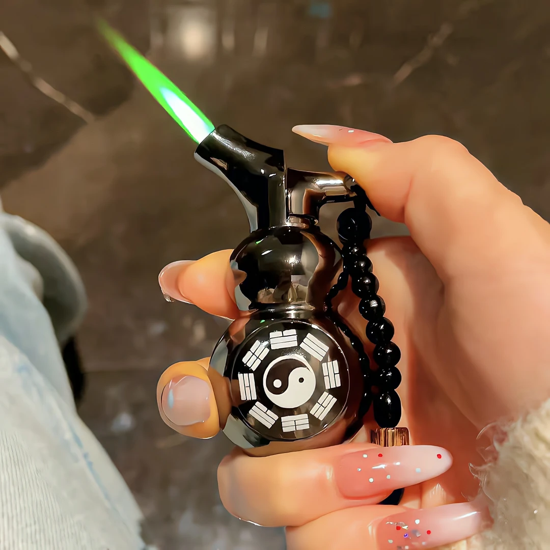创意葫芦造型防风充气打火机金属个性炫酷高档手把件送礼送男友