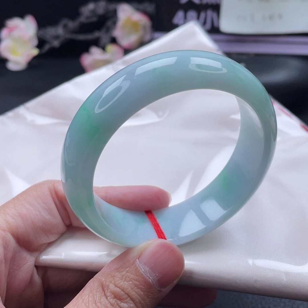 翡翠未镶嵌手镯手镯59.4