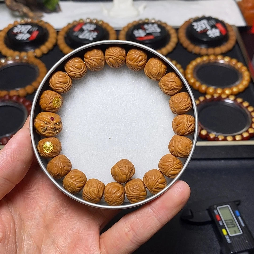 手串猴头核桃全品双标款獠牙恶僧吞噬  尺寸13-14 30号