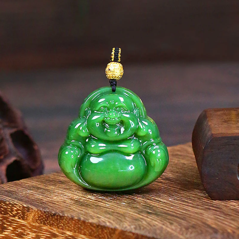 和田玉吊坠佛公【8847D】