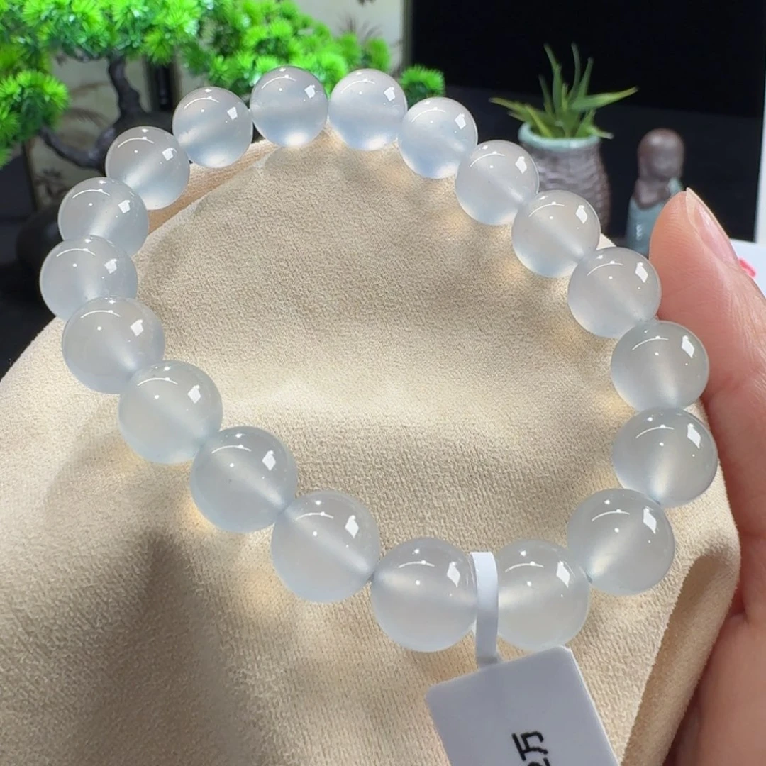 翡翠未镶嵌手链行家货！玻璃胶木纳超纯单圈10.4mm