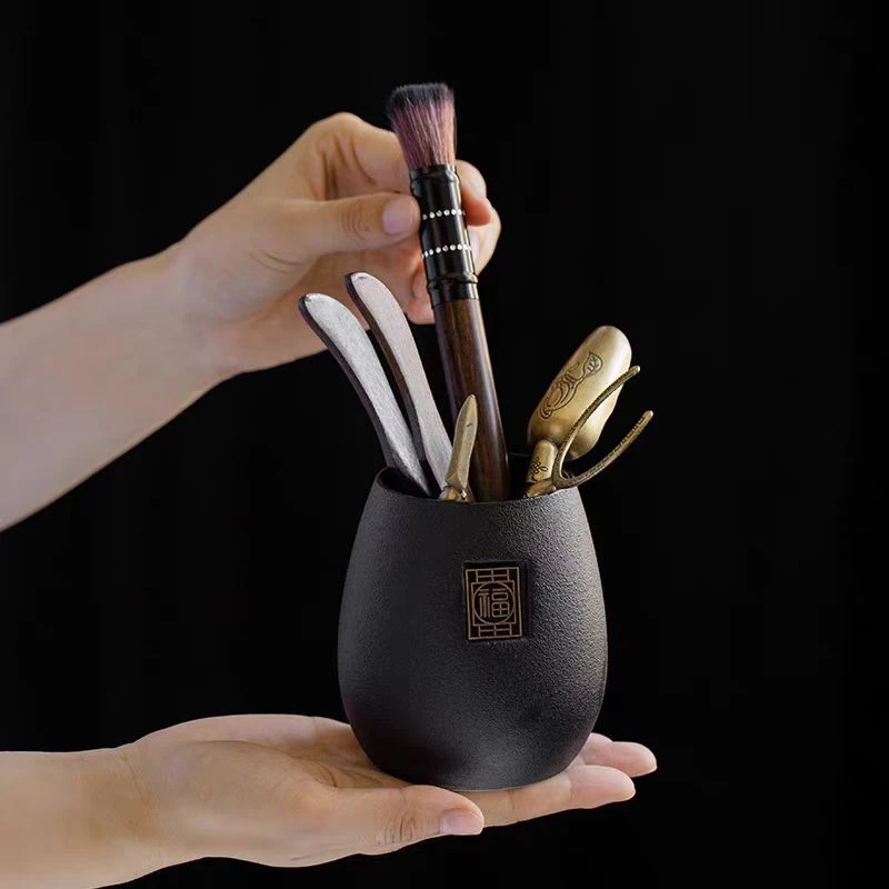 茶道六君子配件大全高端办公室家用泡茶工具茶夹针勺茶具