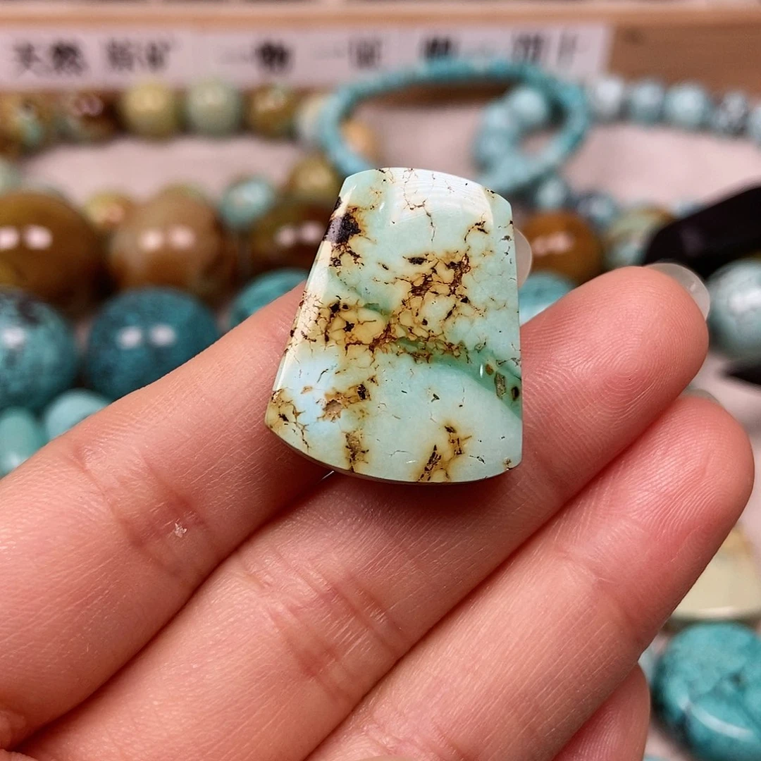 未镶嵌绿松石珠宝半成品