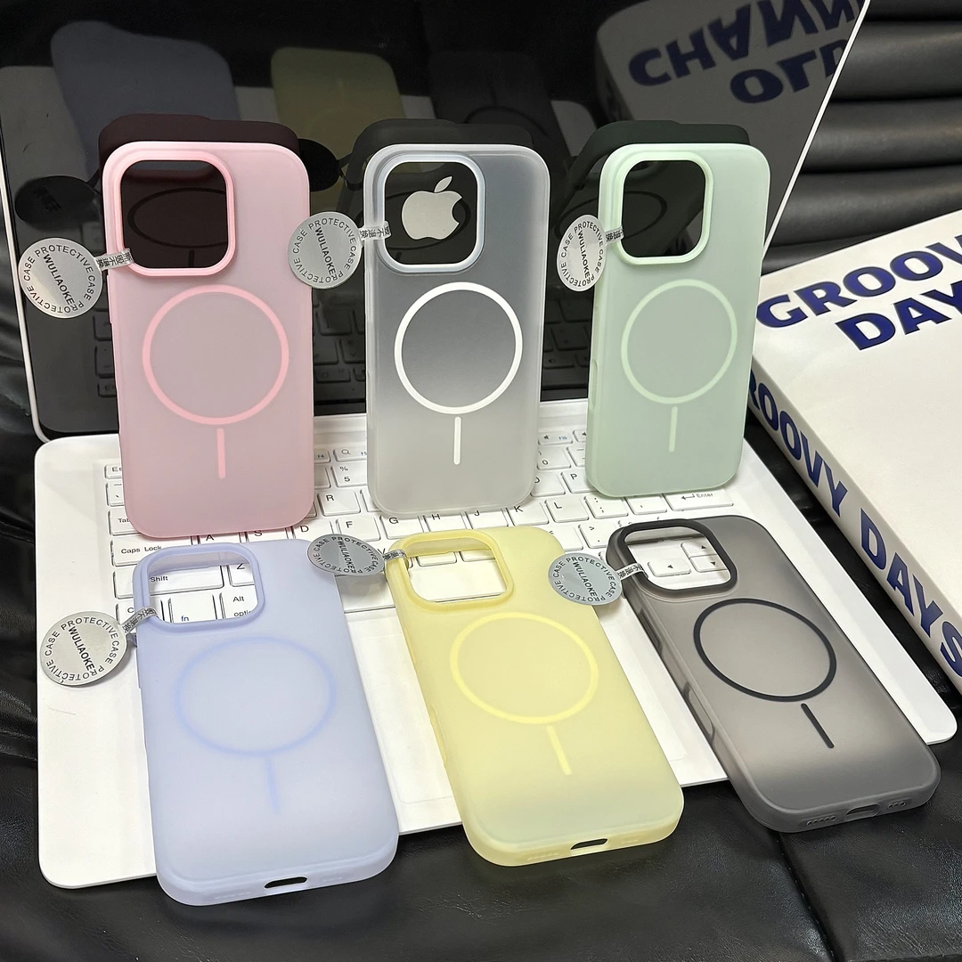 磁吸半透液态硅胶ai拍照一体按键适用苹果iPhone16promax手机壳