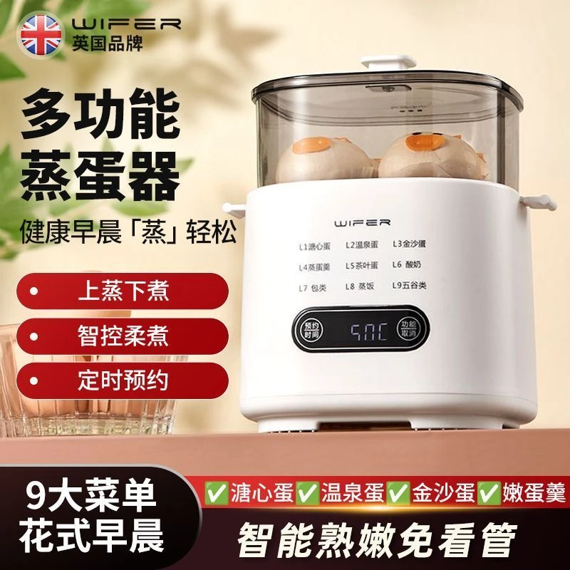 2025年新智能蒸蛋煮蛋早餐神器宝宝溏心蛋温泉蛋多功能迷你煮蛋器
