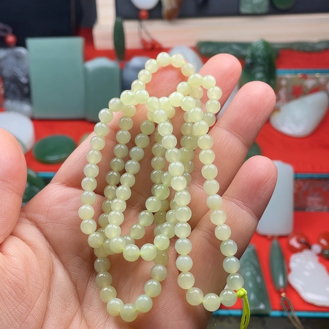 和田玉（黄玉）未镶嵌项链