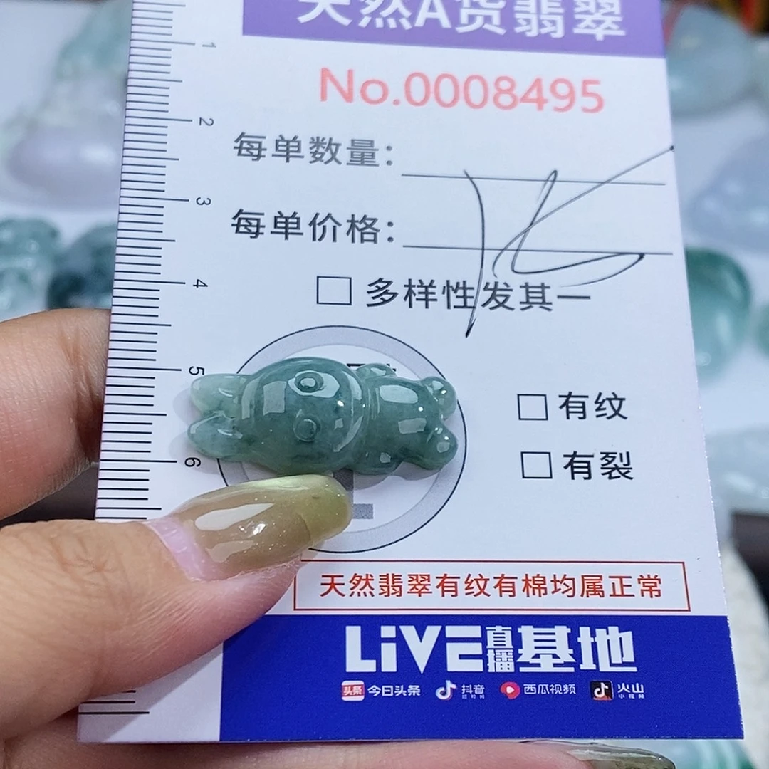 翡翠未镶嵌颈饰8495