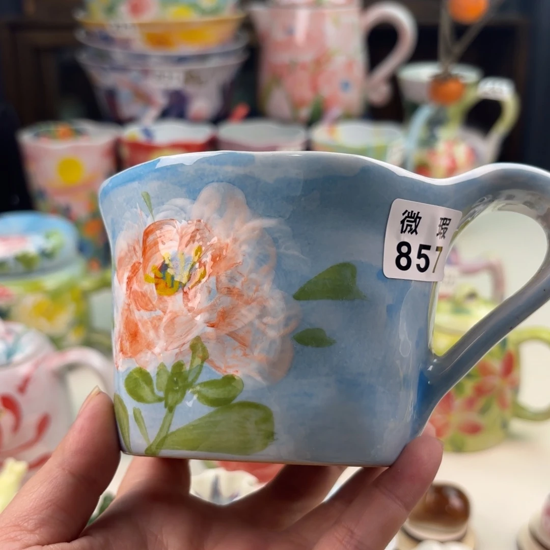 景德镇手绘高温釉下彩陶瓷茶具