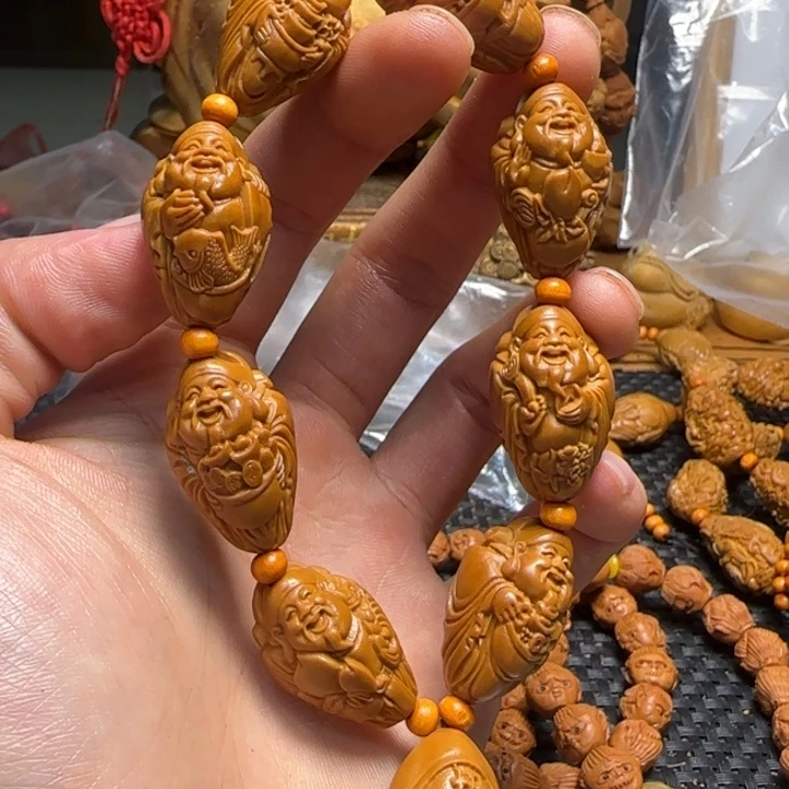 橄榄核手串/手链八宝财神
