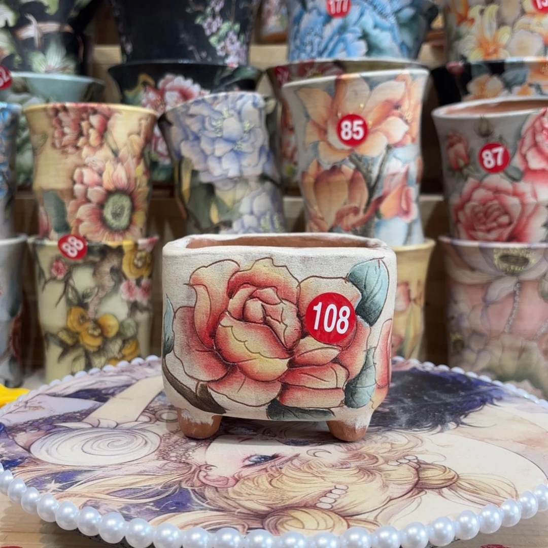 景德镇手绘花盆陶瓷8/8