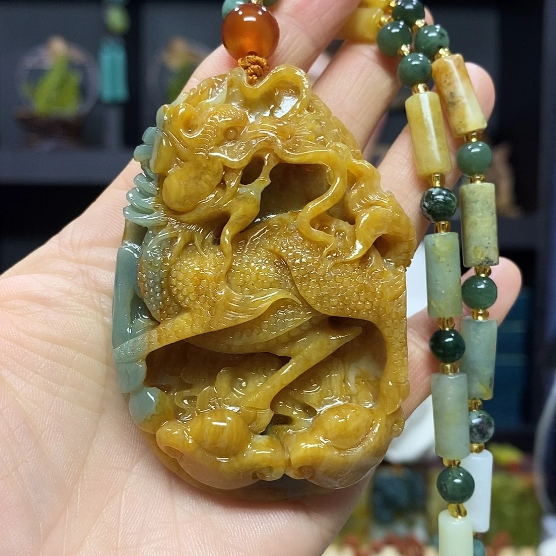 未镶嵌岫玉挂件吊坠