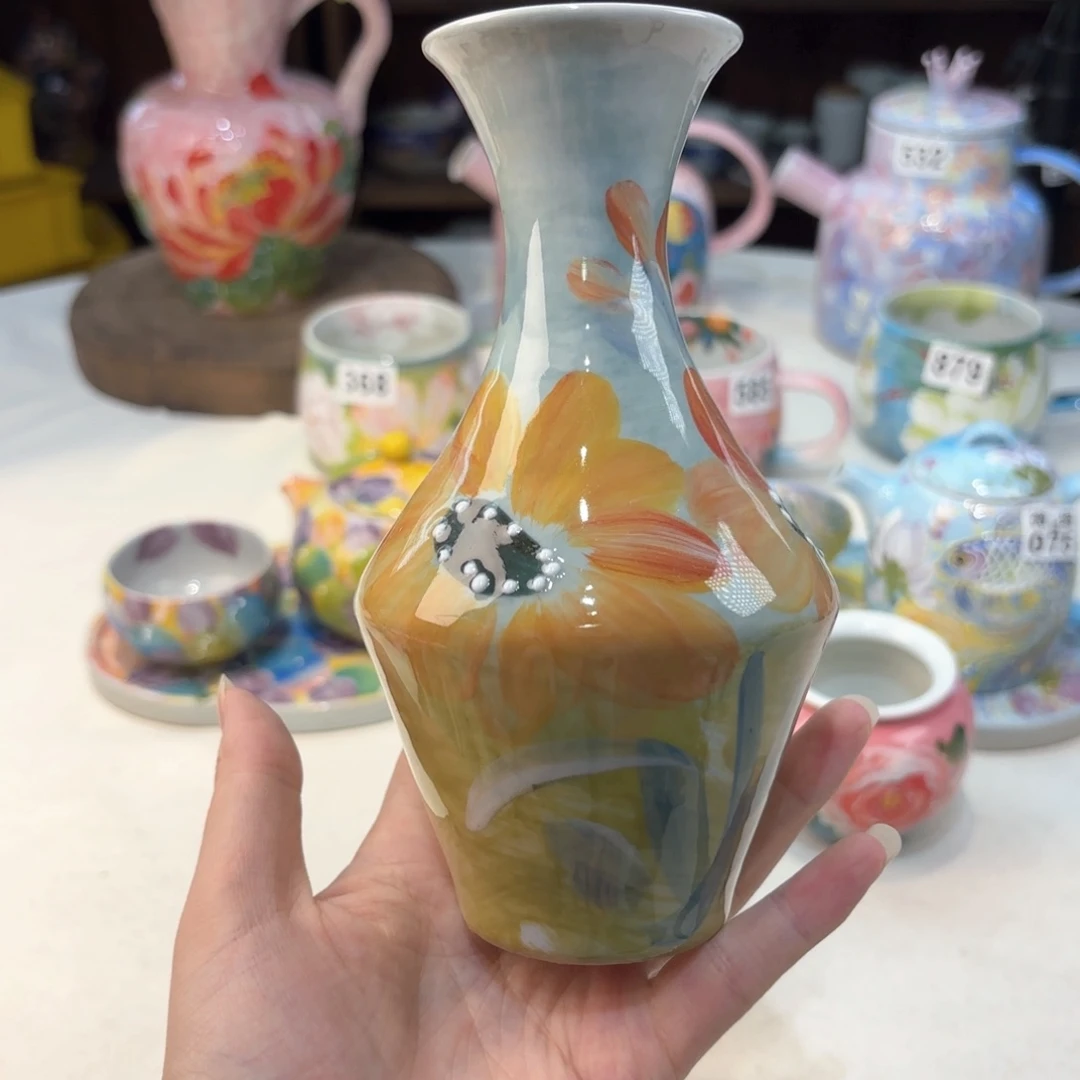 景德镇手绘高温釉下彩陶瓷茶具