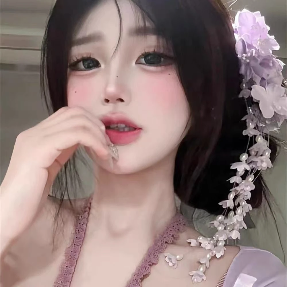 【汐汐专属】边夹千金风女日式发夹法式古风仙女甜美复古发饰配饰