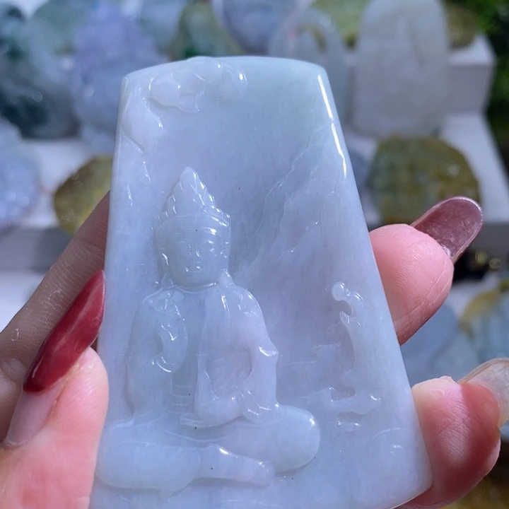 【闪购商品】翡翠挂件未镶嵌观音