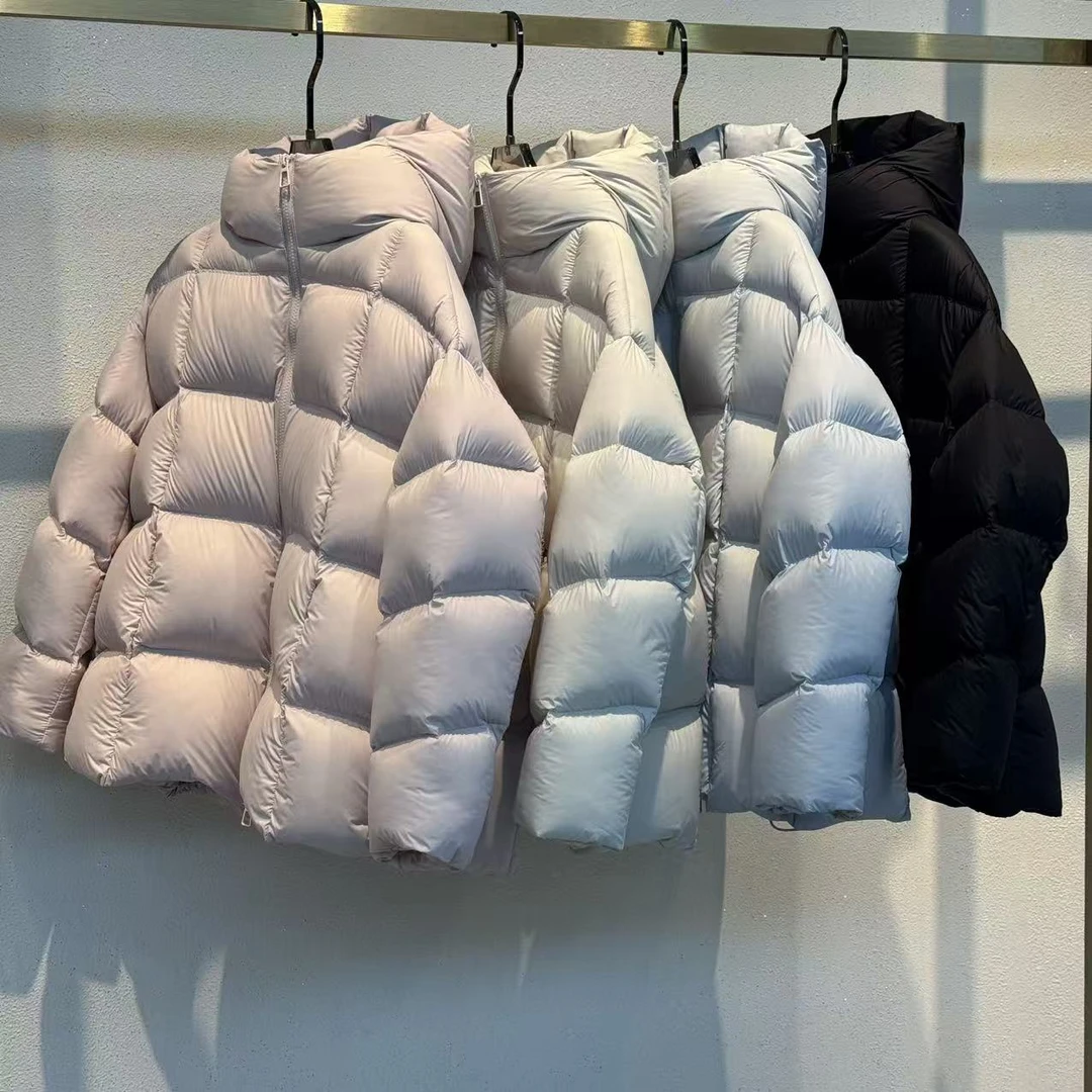 [丽丽专属]秋冬设计师时尚云朵帽加厚保暖中长款鹅绒服女5141