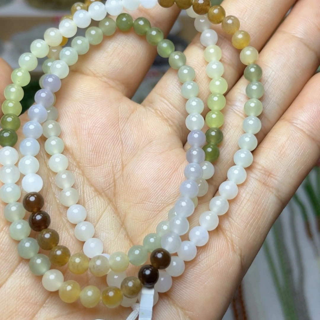 和田玉颈饰未镶嵌5mm