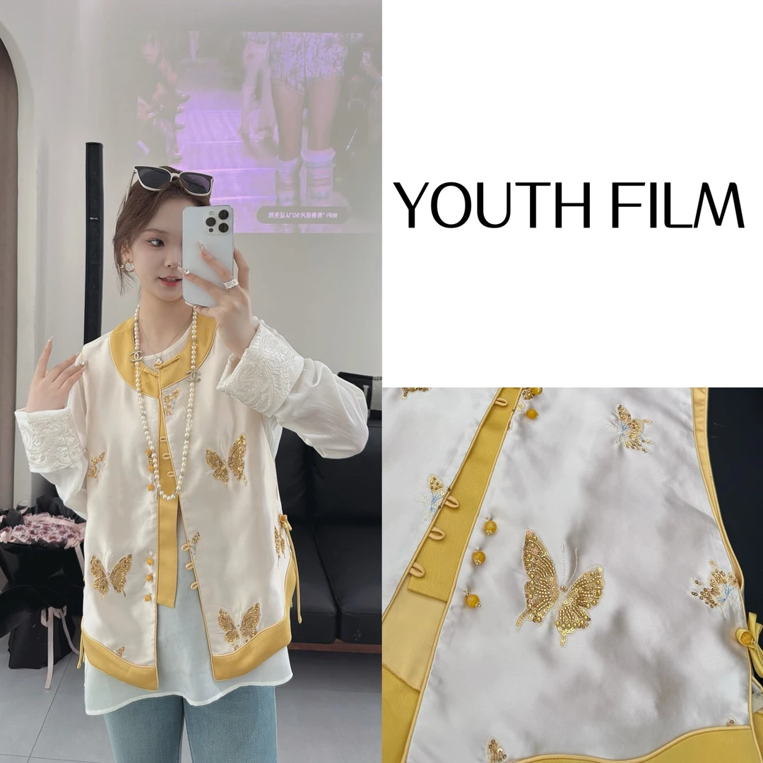 YOUTH FILM【蝶飞若舞】醋酸马甲10447