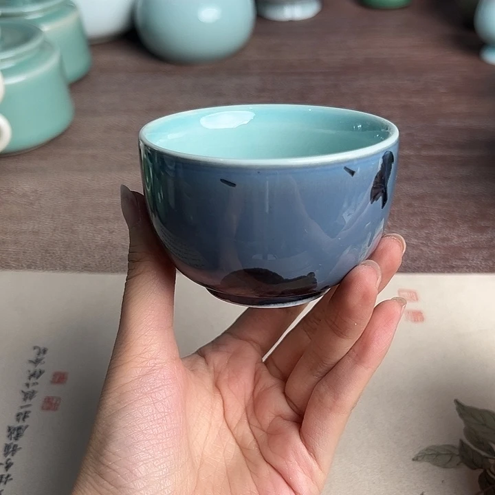 龙泉云间青瓷小米茶器