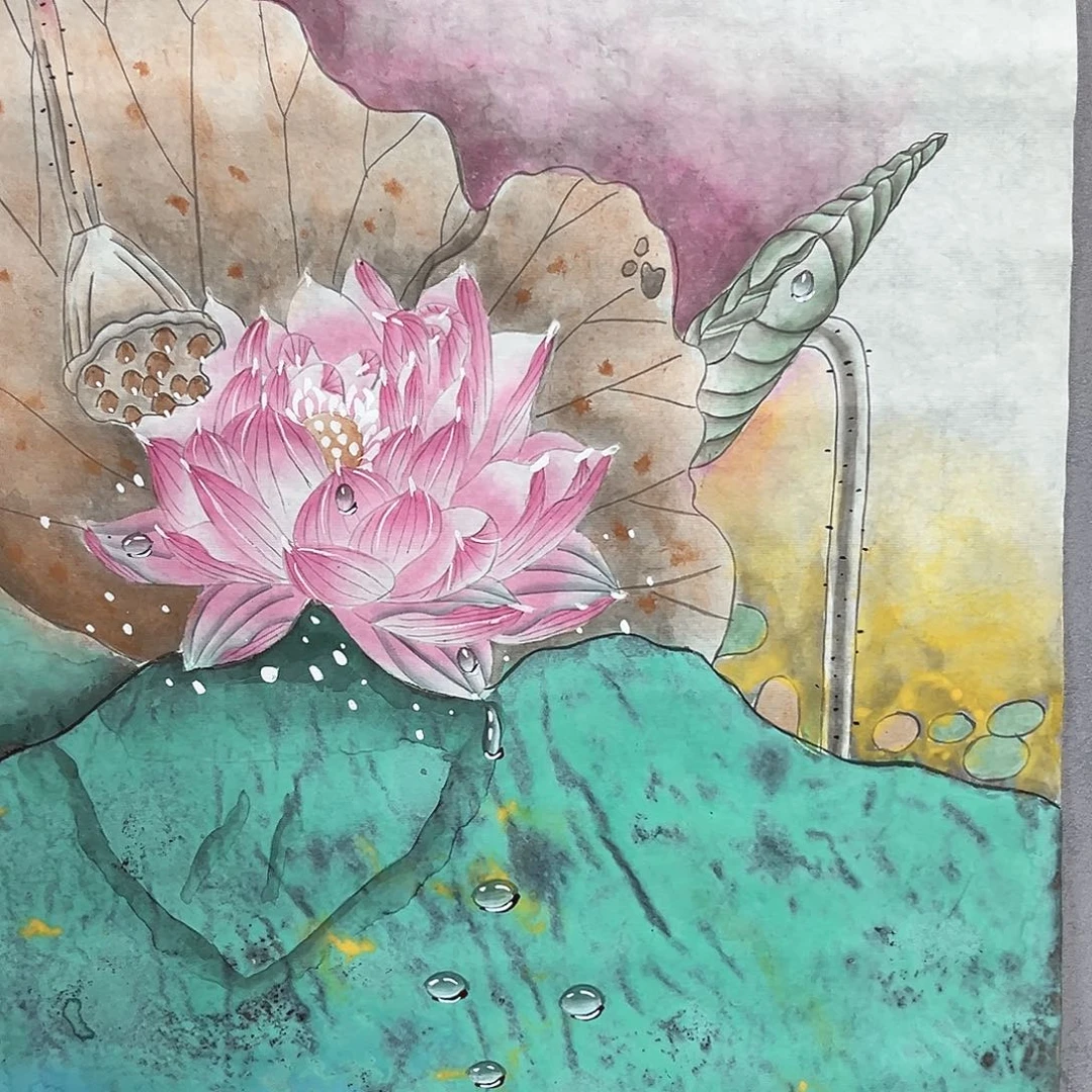 国画国画老师手绘作品