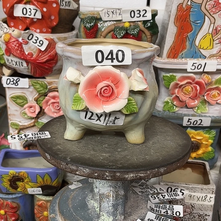 粗陶材质多肉花盆