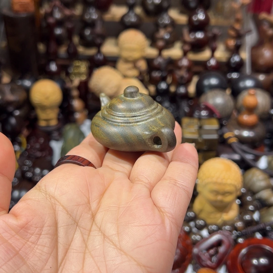 香榧木绿檀绿檀把把壶