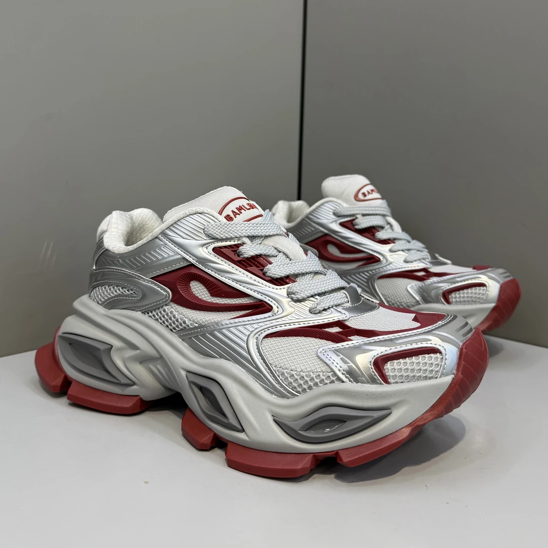 猫眼老爹鞋情侣款2025春季厚底休闲运动鞋网面透气增高国潮男女鞋