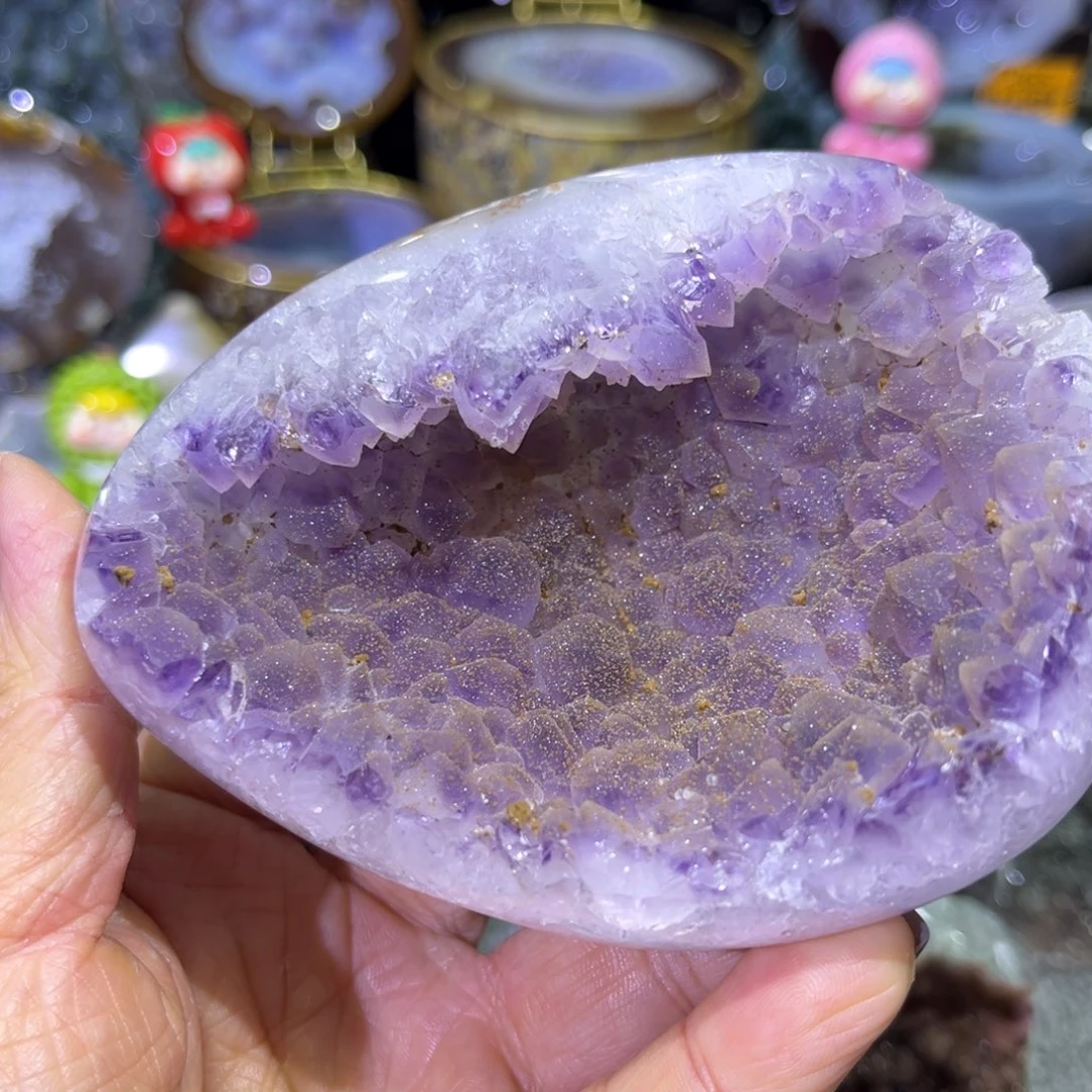 摆件紫晶未镶嵌水晶