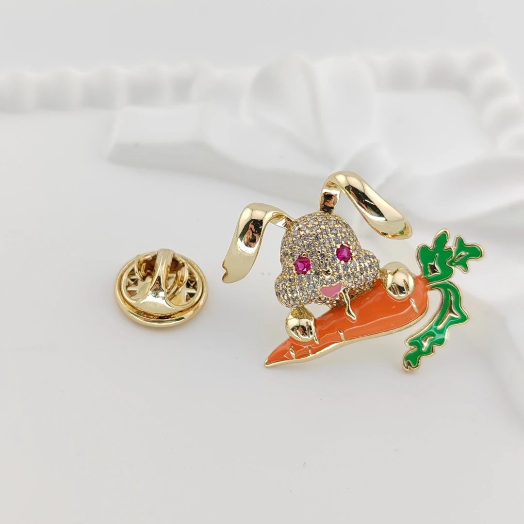 XUPING/旭平首饰 合金合成锆石胸针 【潘生福利】兔子 X001211545