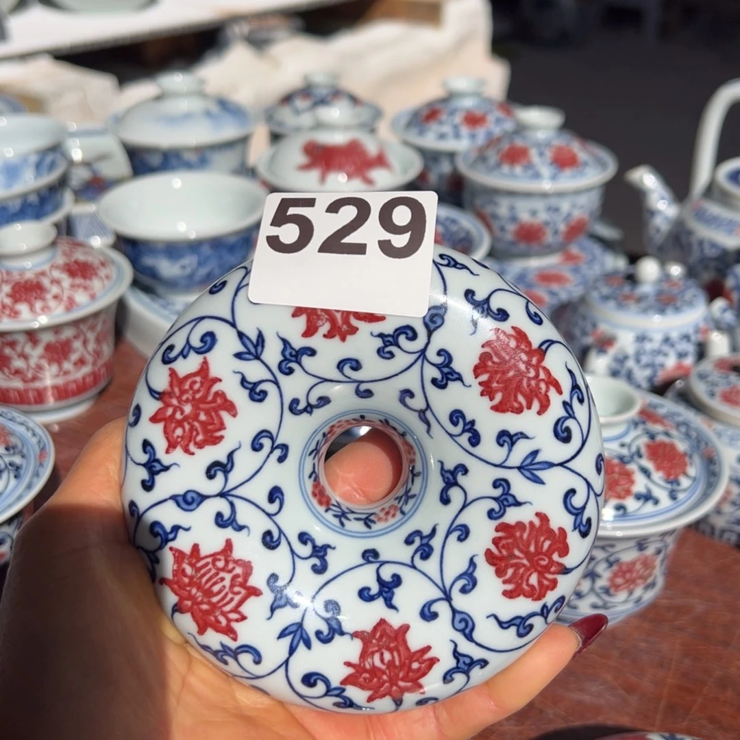 杯青花釉里红原矿