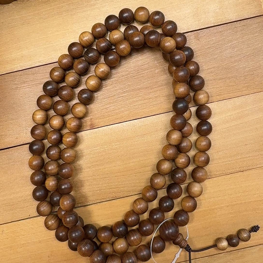 檀香木手串/手链檀香王0.8黑肉沉水