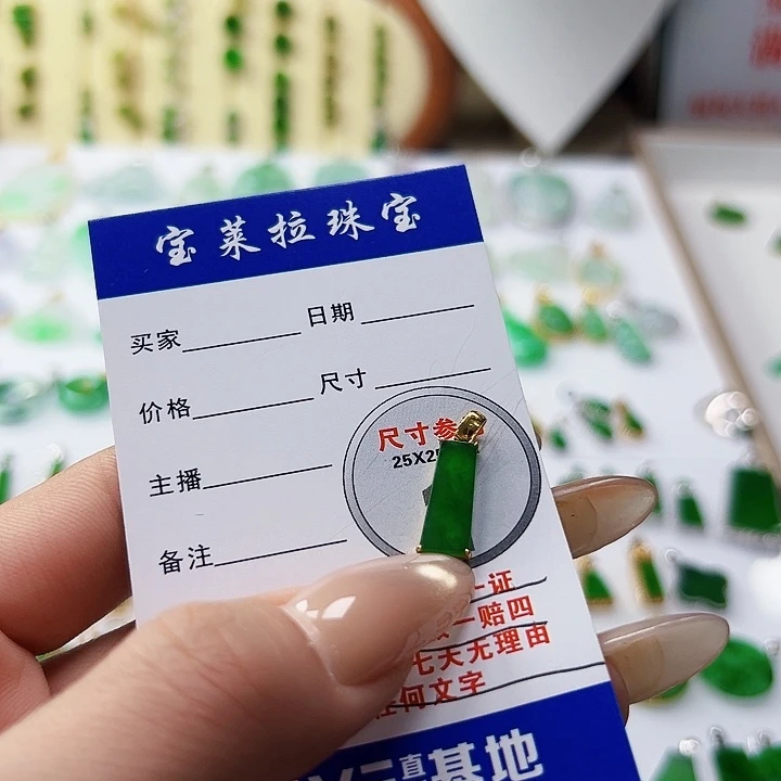 颈饰18K金镶嵌翡翠翡翠